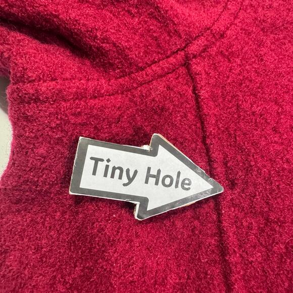 Woolrich Jacket Womens XL Red Wool Full Zip Grip Waist Mesh Lined Coat Mock Neck - Picture 13 of 13